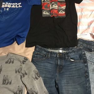 Kids clothes, 8-10 medium pants and shorts size 14